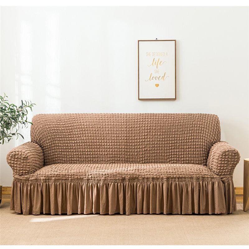 Embossed quilted sofa cover